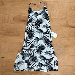 NEW Mikoh Tropical Palm Silk Black and White Coverup / Dress XS  1 in Mikoh